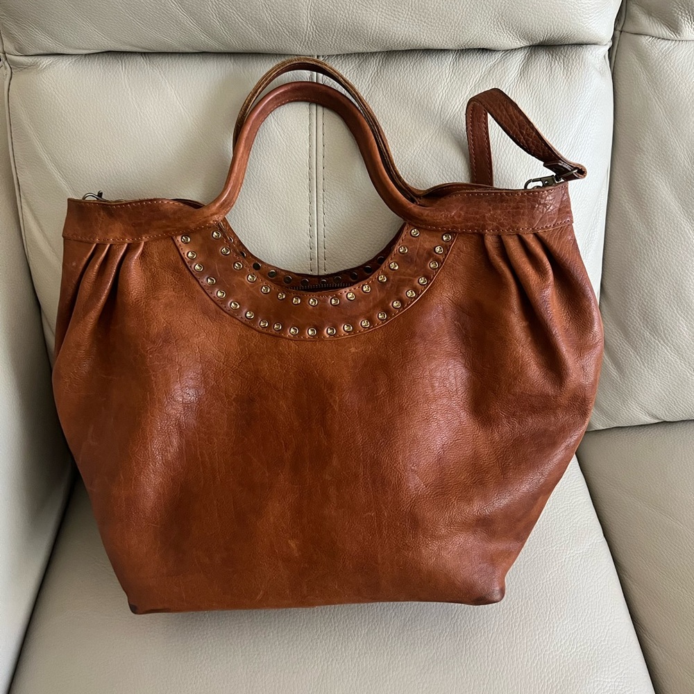 SOLD - American Darling Never Mind Leather purse with removable leather strap